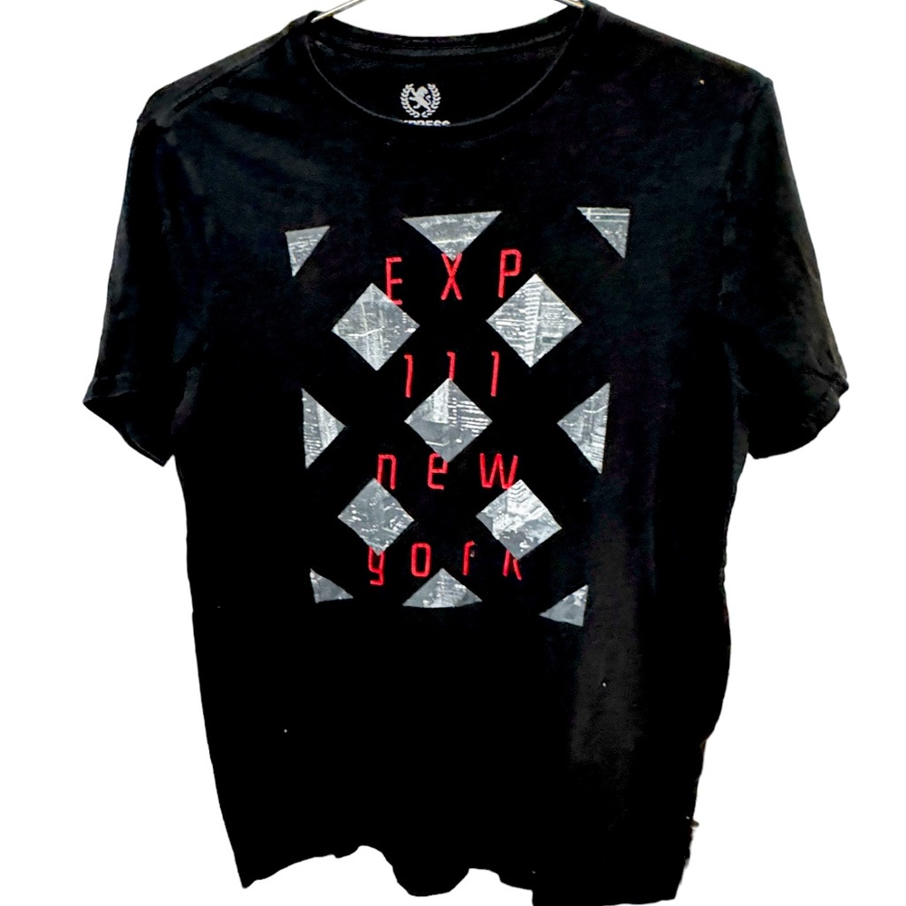 Express High End 111 New York Full Graphic Black Men’s S T-Shirt
